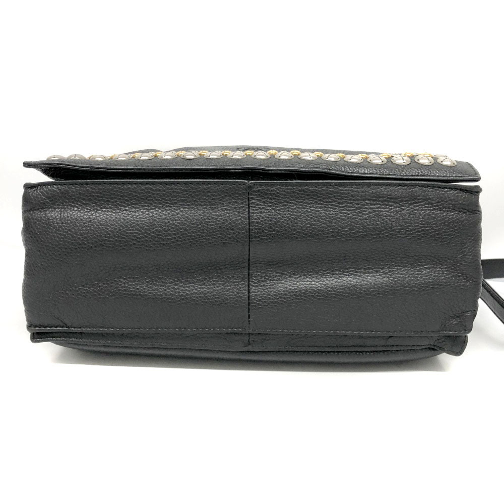 Loewe Flamenco Studded Shoulder Bag Black Drawstring Unique - Picture 5 of 9